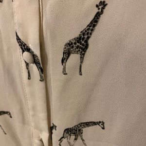 TORRID size 2 Giraffe Button back blouse